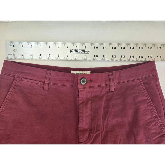 Goodthreads Men Maroon Shorts Size 32 Stylish Pre-Owned Excellent Condition - Picture 3 of 7